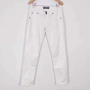 Hudson Womens Western Jeans in White Size 27 Cotton Southwestern